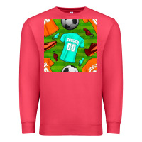 Soccer Ball Uniform And Shoes Seamless Pattern Premium Sweatshirt | Teevron