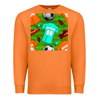 Carrot soccer ball uniform and shoes seamless pattern Premium Sweatshirt - BundleAndBundleShop