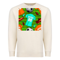 Sandshell soccer ball uniform and shoes seamless pattern Premium Sweatshirt - BundleAndBundleShop
