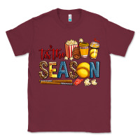 Burgundy tis the season softball Classic Tee - AdoDesignShop
