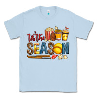 Dusty Blue tis the season softball Classic Tee - AdoDesignShop