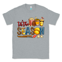 Heather Grey tis the season softball Classic Tee - AdoDesignShop