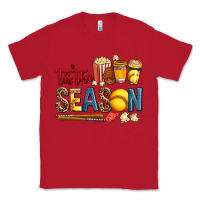 Red tis the season softball Classic Tee - AdoDesignShop