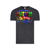 Vintage Black autism is my superpower Vintage Tee - AdoDesignShop