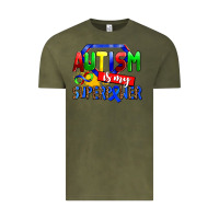 Vintage Olive autism is my superpower Vintage Tee - AdoDesignShop