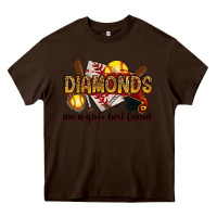 Chocolate Brown diamonds are a girls best friends Heavy Core Tee - RanaPortraitStore