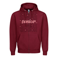 Burgundy senior Zipper Hoodie - MaliasSmallBusiness