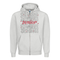 Dove Grey senior Zipper Hoodie - MaliasSmallBusiness