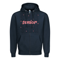 Navy senior Zipper Hoodie - MaliasSmallBusiness