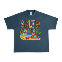 Midnight Navy salty beach Urban Heavy Tee - AdoDesignShop
