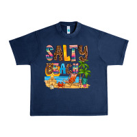 Navy salty beach Urban Heavy Tee - AdoDesignShop