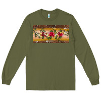 Army Green western  leopardfloral licanse plate Long Sleeve Tee - Artiststas