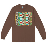Chestnut western brushstroke Long Sleeve Tee - AdoDesignShop