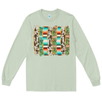 Matcha western brushstroke Long Sleeve Tee - AdoDesignShop