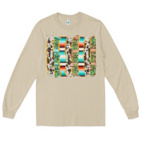 Mushroom western brushstroke Long Sleeve Tee - AdoDesignShop