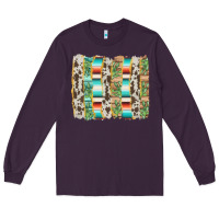Plum western brushstroke Long Sleeve Tee - AdoDesignShop