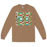 Toasted Coconut western brushstroke Long Sleeve Tee - AdoDesignShop