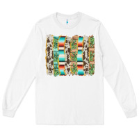White western brushstroke Long Sleeve Tee - AdoDesignShop