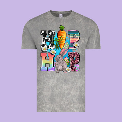Hip Hop Easter Rabbit Vintage Tee Designed By Adodesignshop