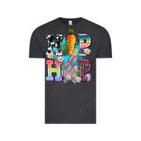 Vintage Black hip hop easter rabbit Vintage Tee - AdoDesignShop