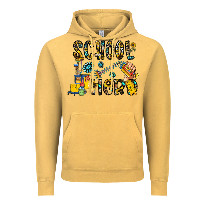 School Hero Vintage Hoodie by CowhideDigitalArt | Teevron