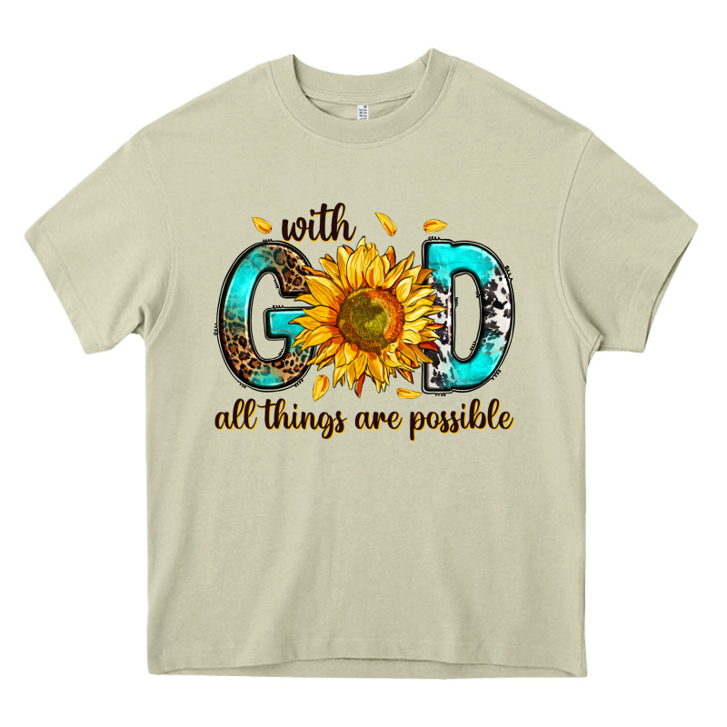 With God All Things Possible Heavy Core Tee by RanaPortraitStore | Teevron