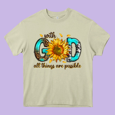 Heavy Core Tee with god all things possible