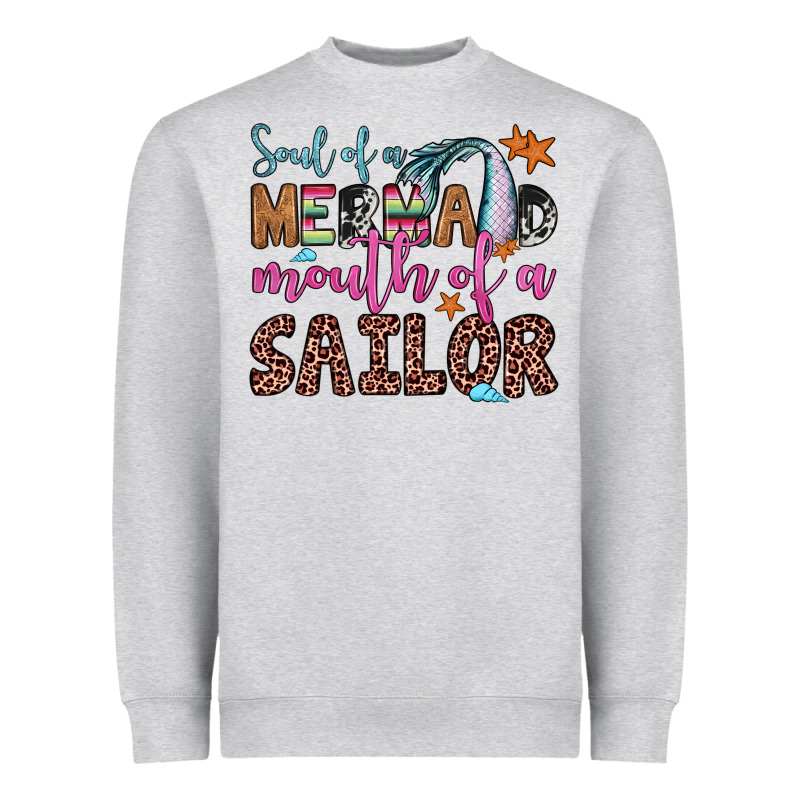 Soul Of A Mermaid Mouth Of A Sailor Heavyweight Sweatshirt by JahusDesignShop | Teevron