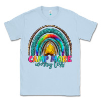 Dusty Blue camp more worry less Classic Tee - Artiststas