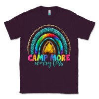 Plum camp more worry less Classic Tee - Artiststas
