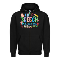 Black speech pathologist Zipper Hoodie - MaliasSmallBusiness