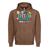 Chestnut speech pathologist Zipper Hoodie - MaliasSmallBusiness