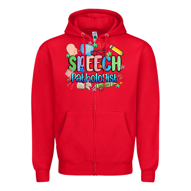 Speech Pathologist Zipper Hoodie by MaliasSmallBusiness | Teevron
