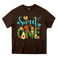 Chocolate Brown sweet one avocado Heavy Core Tee - Artiststas