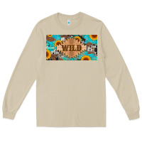 Mushroom western wild and sunflower leopard turquoise cowhide licanse plate Long Sleeve Tee - Artiststas
