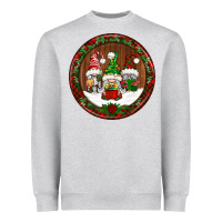 Heather Grey christmas gnomies christmas ornament Heavyweight Sweatshirt - BundleAndBundleShop