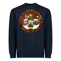 Navy christmas gnomies christmas ornament Heavyweight Sweatshirt - BundleAndBundleShop
