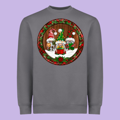 Christmas Gnomies Christmas Ornament Heavyweight Sweatshirt Designed By Bundleandbundleshop