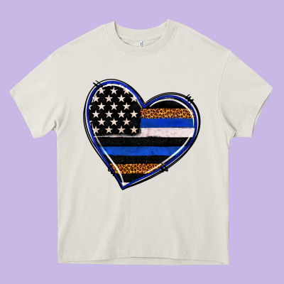 Heavy Core Tee police heart