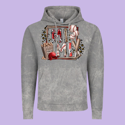 Mimi Baseball Vintage Hoodie Designed By Racoondesign