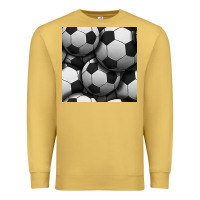 Antique Gold soccer seamless pattern Premium Sweatshirt - BundleAndBundleShop
