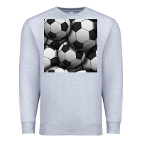 Heather Grey soccer seamless pattern Premium Sweatshirt - BundleAndBundleShop