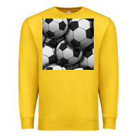Lemon soccer seamless pattern Premium Sweatshirt - BundleAndBundleShop