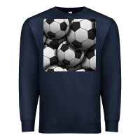 Navy soccer seamless pattern Premium Sweatshirt - BundleAndBundleShop