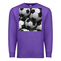 Purple soccer seamless pattern Premium Sweatshirt - BundleAndBundleShop