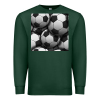 Sports Green soccer seamless pattern Premium Sweatshirt - BundleAndBundleShop