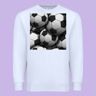 Soccer Seamless Pattern Premium Sweatshirt Designed By Bundleandbundleshop
