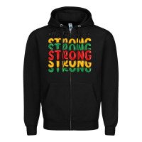 Black my history is strong Zipper Hoodie - MaliasSmallBusiness