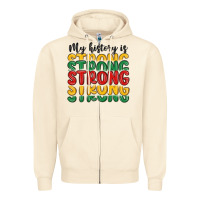 Sandshell my history is strong Zipper Hoodie - MaliasSmallBusiness
