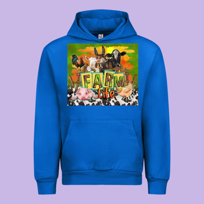Farm Life With Animals Urban Hoodie Designed By Tumblerdesignbyshophia
